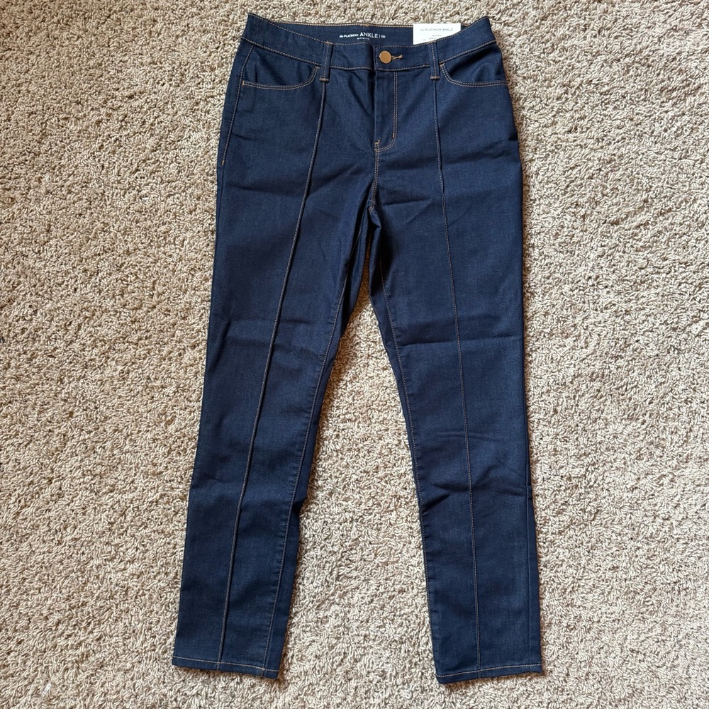 Chico's The Platinum Ankle slim fit dark wash jeans